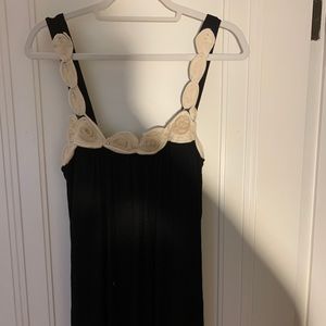 “twentyone” black dress with floral detailing